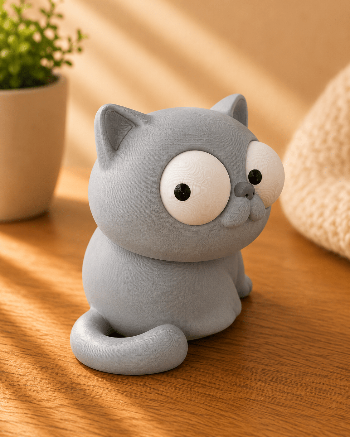 Goofy Katze | Süße 3D-gedruckte Sammelfigur – VantaVice - VantaVice